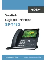 Yealink Yealink SIP-T48G Quick Reference Manual preview