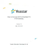 Предварительный просмотр 1 страницы Yeastar Technology 3CX How To Connect