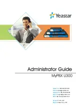 Preview for 1 page of Yeastar Technology MyPBX U300 Administrator'S Manual