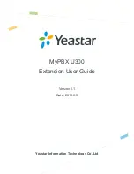 Предварительный просмотр 1 страницы Yeastar Technology MyPBX U300 Extension User Manual