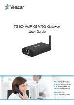Preview for 1 page of Yeastar Technology NeoGate TG100 User Manual