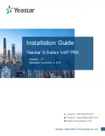 Preview for 1 page of Yeastar Technology S-Series Installation Manual