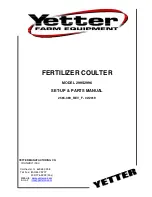 Yetter 2995 Set-Up / Parts Manual preview