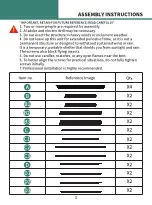 Предварительный просмотр 2 страницы YitaHome FTPLCG-0360 Assembly Instructions Manual