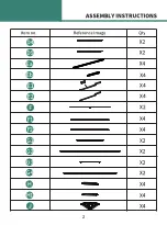 Предварительный просмотр 3 страницы YitaHome FTPLCG-0360 Assembly Instructions Manual