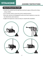 Preview for 3 page of YitaHome IMISSB-0003 Assembly Instructions Manual