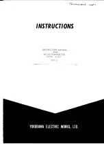 YOKOGAWA 3142 Instruction Manual preview