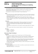 YOKOGAWA AQ7277 Configuring Network Settings And Updating The Firmware preview
