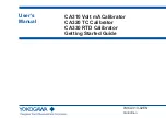 Preview for 1 page of YOKOGAWA CA310 Getting Started Manual