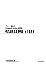 YOKOGAWA SL1400 ScopeCorder LITE Operation Manual предпросмотр