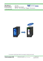 Preview for 1 page of YOKOGAWA ys100 series Replacement Manual