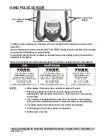 Preview for 18 page of York Fitness XC530 Exercises & Instruction Manual