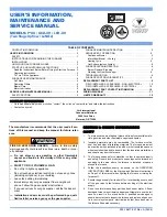 Preview for 1 page of York International PxDU series User'S Information, Maintenance And Service Manual