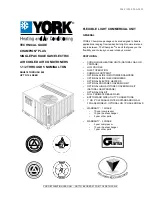 York DNH018 Technical Manual preview