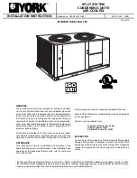 Preview for 1 page of York H3CE180 Installation Instructions Manual