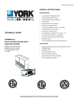 York HB 240 Technical Manual preview