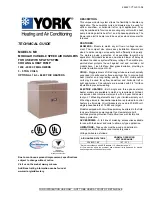 Preview for 1 page of York MV Technical Manual