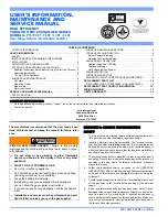 York PT8 User'S Information, Maintenance And Service Manual preview