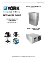 York SINGLE PACKAGE AIR CONDITIONING CU060 Technical Manual preview