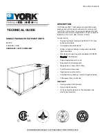 York SUNLINE 2000 BP 072 Technical Manual preview
