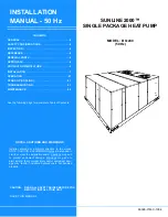 Preview for 1 page of York Sunline 2000 Installation Manual
