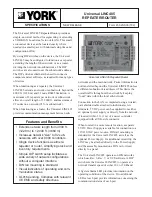 Preview for 1 page of York Universal LINC485 Specifications