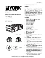 Preview for 1 page of York Y34 Technical Manual
