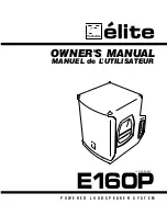 YORKVILLE Elite E160P Owner'S Manual предпросмотр