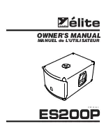 Preview for 1 page of YORKVILLE ELITE ES200P Owner'S Manual