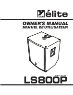 Preview for 1 page of YORKVILLE LS800P Owner'S Manual