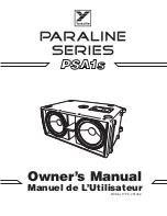 YORKVILLE Paraline PSA1S Owner'S Manual preview