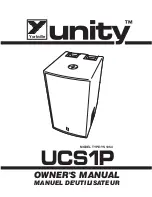 YORKVILLE UCS1P Owner'S Manual preview