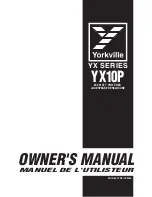 YORKVILLE YX Series Owner'S Manual preview