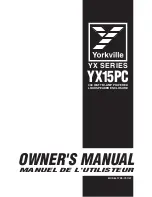 Предварительный просмотр 1 страницы YORKVILLE YX15PC Manual