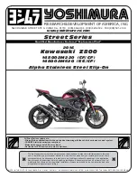 Предварительный просмотр 1 страницы Yoshimura Street Series Manual