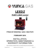 Yunca Gas LEEDZ Installation & Operation Manual предпросмотр