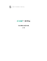 Z-CAM K1 Pro User Manual preview