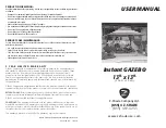 Z-Shade Company GAZEBO User Manual preview