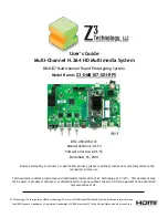 Z3 Technology Z3-DM8107-SDI-RPS User Manual preview