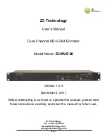 Z3 Technology Z3-MVE-20 User Manual preview