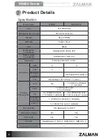 Preview for 4 page of ZALMAN MS800 Manual