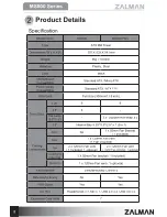 Предварительный просмотр 4 страницы ZALMAN MS800 User Manual