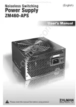 ZALMAN ZM460-APS User Manual предпросмотр