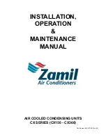 Zamil CX SERIES Installation, Operation & Maintenance Manual preview