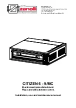ZANOLLI Citizen 6/MC Instructions For Installation, Use And Maintenance Manual preview