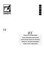 Zanotti BX Use And Maintenance Instructions preview