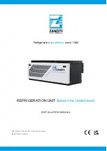 Zanotti UNO Series Installation Manual preview