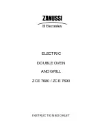 Предварительный просмотр 1 страницы Zanussi Electrolux ZCE 7680 Instruction Booklet