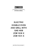 Zanussi Electrolux ZCM 1030 X Instruction Booklet preview