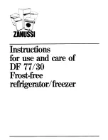Zanussi DF 77/30 Instructions For Use Manual preview